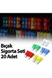 [brand] Standart Bıçak Sigorta 10 15 20 25 30 Amper 20 Adet